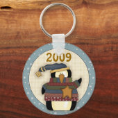 Porte-clés Porte - clé de Noël Pingouin 2009 (Recto)