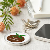 Porte-clés Porte - clé de Noël Pudding (Côté)