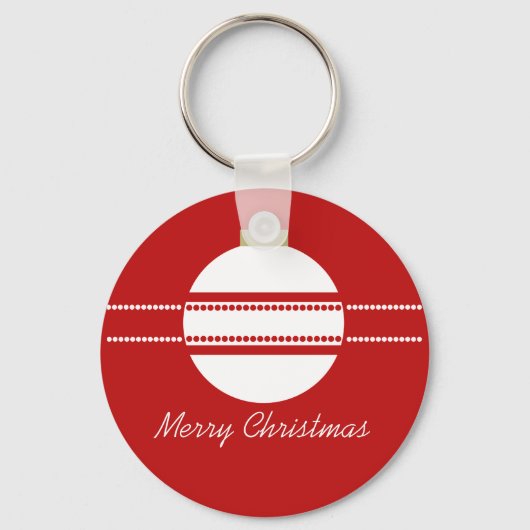 Porte-clés Porte - clé de Noël simple et chic (Recto)