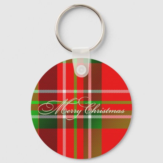 Porte-clés Porte - clé de Noël Tartan (Recto)