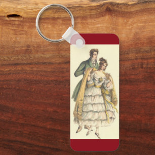 Porte-clés Porte - clé de Noël victorien Couple Red Vintage