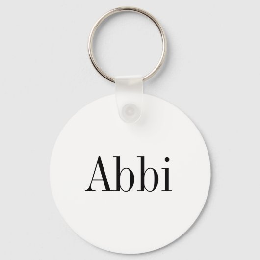 Porte-clés Porte - clé de nom d'abbi (Recto)
