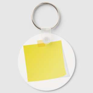 Porte-clés Porte - clé de notes de notes jaunes