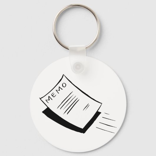 Porte-clés Porte - clé de notes écrites sur papier (Recto)