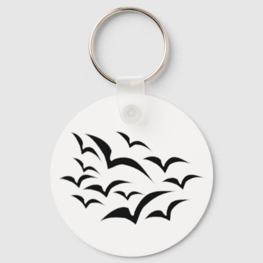 Porte-clés Porte - clé de nuage de chaume noir (Recto)