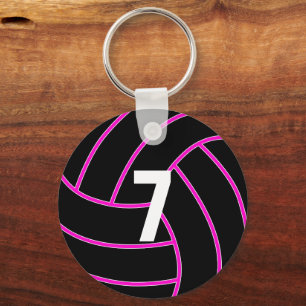 Porte-clés Porte - clé de numéro de maillot de volley-ball ro