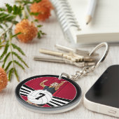 Porte-clés Porte - clé de numéros de volley-ball et de Jersey (Devant Droit)