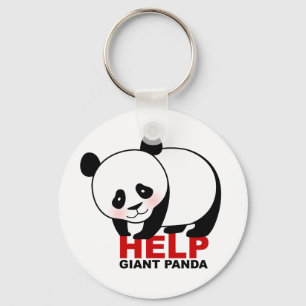 Porte-clés Porte - clé de panda géant d'aide