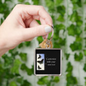 Porte-clés Porte - clé de papillons brillants (main)