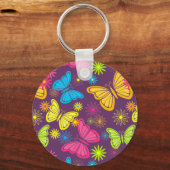 Porte-clés Porte - clé de papillons d'été (Recto)