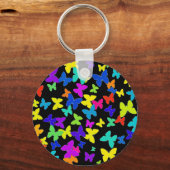 Porte-clés Porte - clé de papillons noirs (Recto)