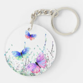 Porte-clés Porte - clé de papillons volants (Dos)