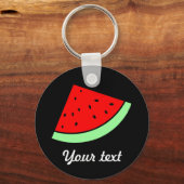 Porte-clés Porte - clé de pastèque personnalisable (DARK) (Recto)