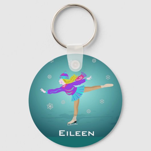 Porte-clés Porte - clé de patinage sur glace (Recto)