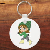 Porte-clés Porte - clé de patinage sur glace (Recto)