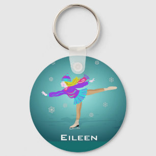 Porte-clés Porte - clé de patineur de glace