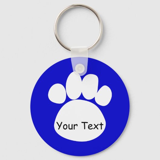 Porte-clés Porte - clé de pattes bleu (Recto)