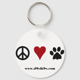 Porte-clés Porte - clé de Peace-Love-Paws