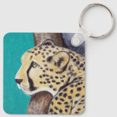 Porte-clés Porte - clé de peinture Cheetah (Dos)