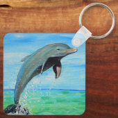 Porte-clés Porte - clé de peinture dauphin (Verso)