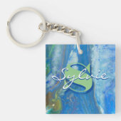 Porte-clés Porte - clé de peinture fluide en cascade (Devant)