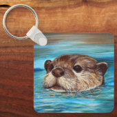 Porte-clés Porte - clé de peinture River Otter (Recto)