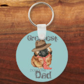 Porte-clés Porte - clé de Pekingese Papa (Recto)