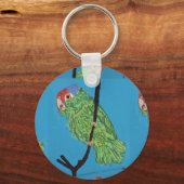 Porte-clés porte - clé de perroquet vert (Recto)