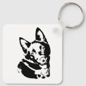 Porte-clés Porte - clé de photos Schipperke (Dos)