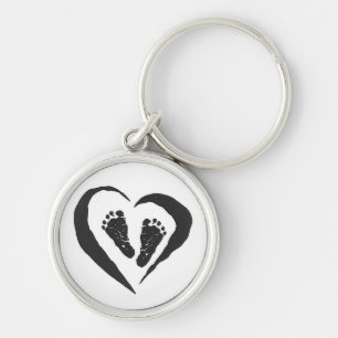 Porte-clés Porte - clé de pieds de bébé