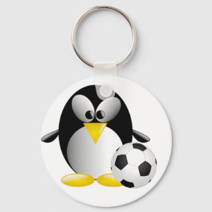 Porte-clés Porte - clé de pingouin de football