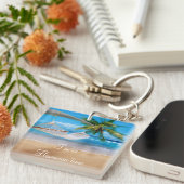 Porte-clés Porte - clé de plage tropical (Devant Droit)