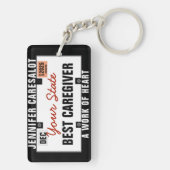 Porte-clés Porte - clé de plaque d'agrément du professionnel (Dos)