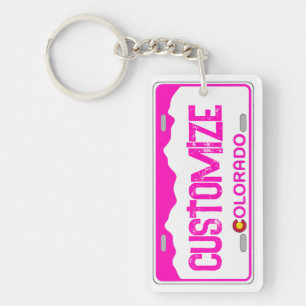Porte-clés Porte - clé de plaque d'immatriculation Colorado p