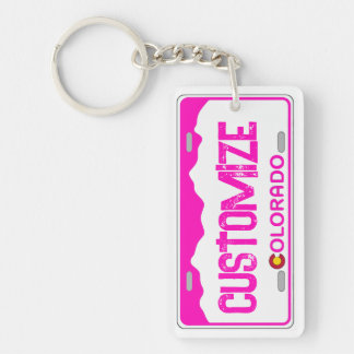 Porte-clés Porte - clé de plaque d'immatriculation Colorado p