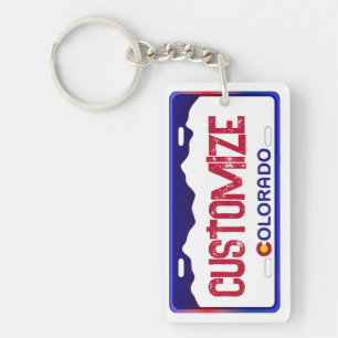 Porte-clés Porte - clé de plaque d'immatriculation du Colorad