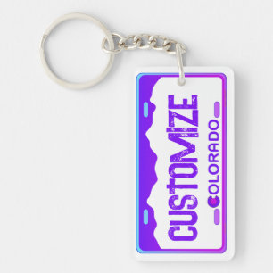 Porte-clés Porte - clé de plaque d'immatriculation du Colorad