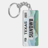 Porte-clés Porte - clé de plaque d'immatriculation Longhorns (Devant gauche)