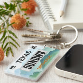 Porte-clés Porte - clé de plaque d'immatriculation Longhorns (Devant droit)