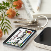 Porte-clés Porte - clé de plaque d'immatriculation San Franci (Devant droit)