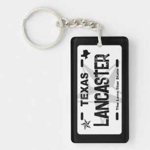 Porte-clés Porte - clé de plaque noire Lancaster Texas
