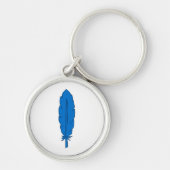 Porte-clés PORTE - CLÉ de plume bleu clan SCA (Devant)