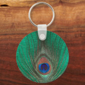 Porte-clés Porte - clé de plumes Peacock Vert (Recto)