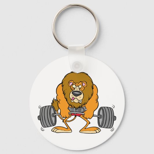 Porte-clés Porte - clé de poids de levage Lion (Verso)