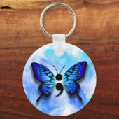 Porte-clés Porte - clé de point-virgule papillon (Recto)