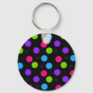 Porte-clés Porte - clé de points Polka