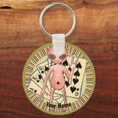 Porte-clés porte - clé de poker Alien (Recto)