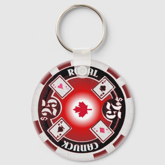 Porte-clés Porte - clé de Poker Canuck Royal (Recto)