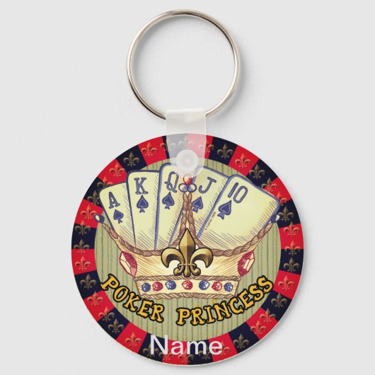 Porte-clés Porte - clé de poker Princess (Recto)