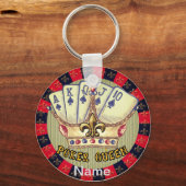 Porte-clés Porte - clé de Poker Queen (Recto)